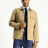 Light Beige Oversize Seasonal Sport Cotton Jacket/Coat