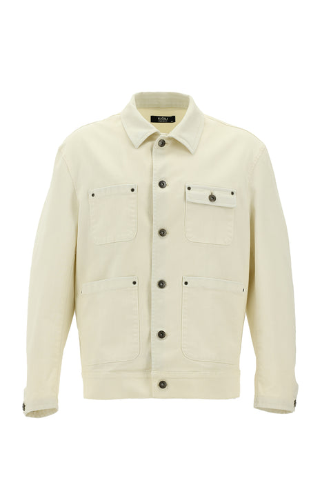 Off-white oversized seasonal sporty cotton jacket/coat.