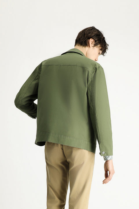 Medium Khaki Oversize Seasonal Sport Cotton Jacket/Coat