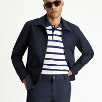 Medium Navy Seasonal Cotton Sport Jacket/Coat