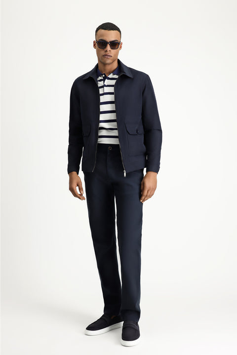 Medium Navy Seasonal Cotton Sport Jacket/Coat