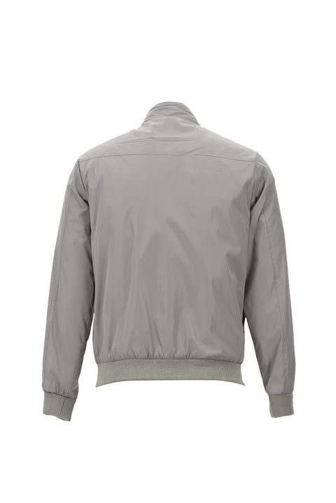 Medium Grey Ribbed Seasonal Sport Bomber Jacket
