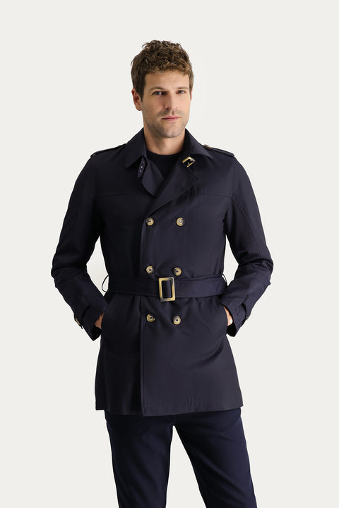 Medium Navy Overcoat & Trench Coat