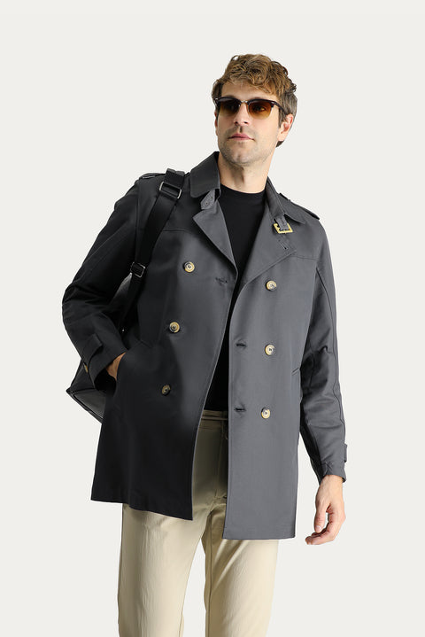 Medium Anthracite Overcoat & Trench Coat