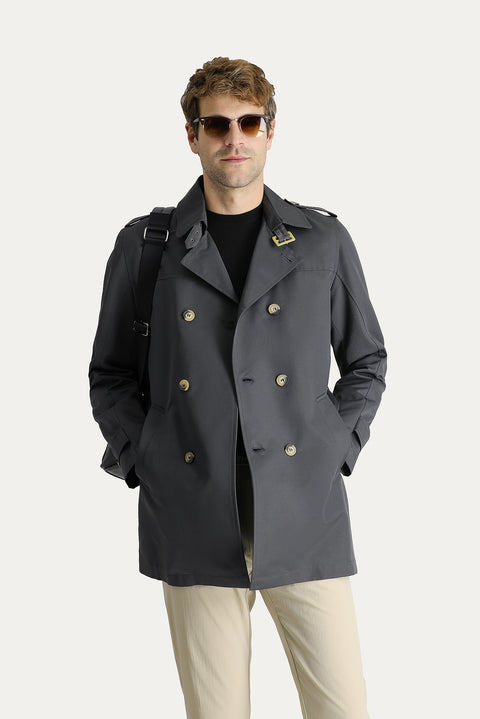 Medium Anthracite Overcoat & Trench Coat
