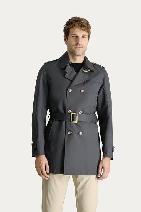 Medium Anthracite Overcoat & Trench Coat