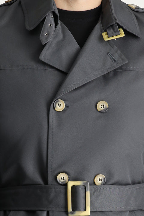 Medium Anthracite Overcoat & Trench Coat