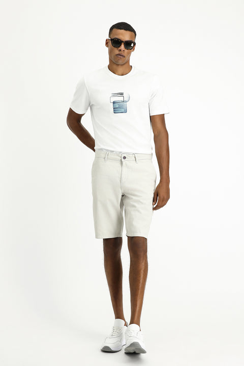 Taş Regular Fit Standart Kesim Pamuklu Bermuda Şort