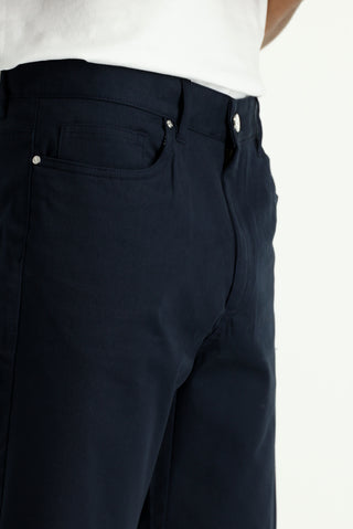  Koyu Lacivert 6 Drop Regular Fit Standart Kesim Pamuklu Bermuda Şort