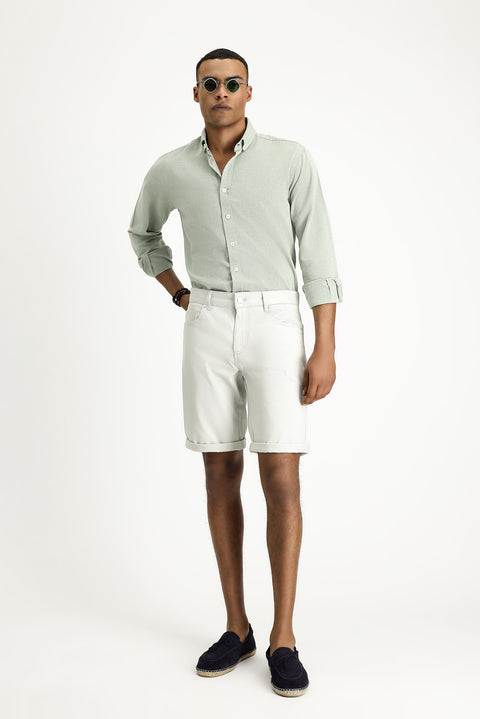 Taş Relaxed Fit Rahat Kesim Pamuklu Bermuda Şort