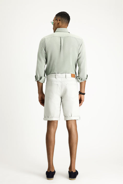 Taş Relaxed Fit Rahat Kesim Pamuklu Bermuda Şort