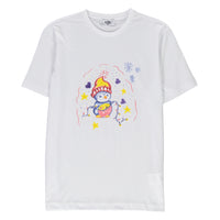 White SOBE Foundation Crew Neck Regular Fit Cotton T-Shirt with Penguin Hood