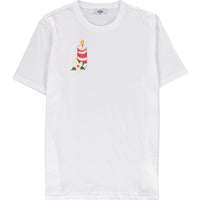 White SOBE Foundation Crew Neck Regular Fit Waxed Cotton T-Shirt