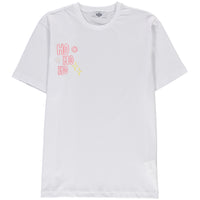 White SOBE Foundation Crew Neck Regular Fit Cotton T-Shirt with HO HO HO Print