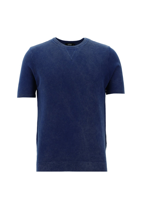 Indigo Crew Neck Slim Fit T-shirt