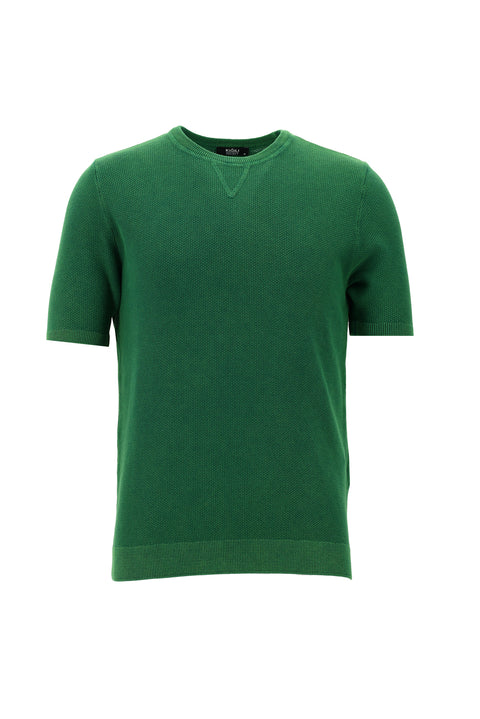 Dark Green Crew Neck Slim Fit T-Shirt