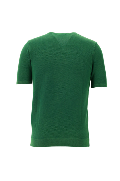 Dark Green Crew Neck Slim Fit T-Shirt