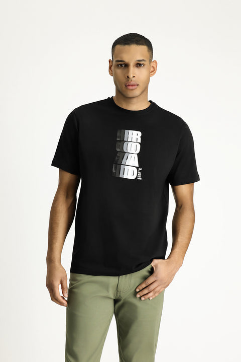 Black Crew Neck Slim Fit T-Shirt