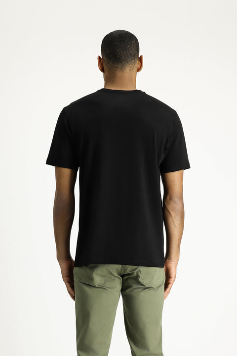 Black Crew Neck Slim Fit T-Shirt