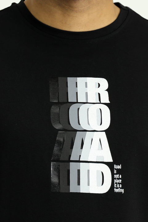 Black Crew Neck Slim Fit T-Shirt