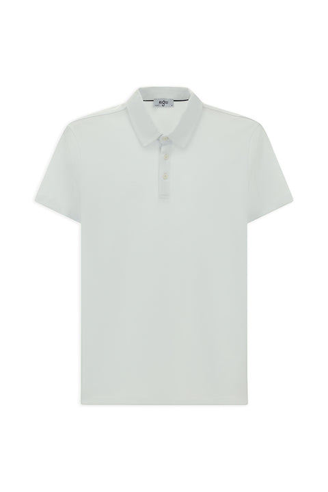White Regular Fit Cotton Polo Shirt