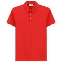 Dark Red Regular Fit Cotton Polo Shirt