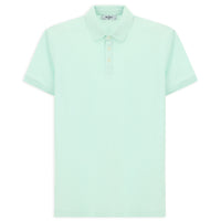 Mint Green Regular Fit Cotton Polo Shirt