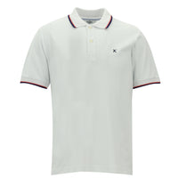 White Polo Collar Regular Fit Cotton T-shirt