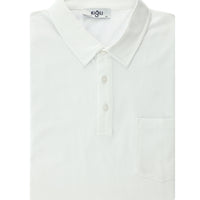 White Regular Fit Cotton Pocket Polo Shirt