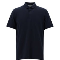 Dark Navy Polo Collar Regular Fit Cotton T-shirt