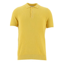 Açık Sarı Polo Yaka Slim Fit Dar Kesim Tişört