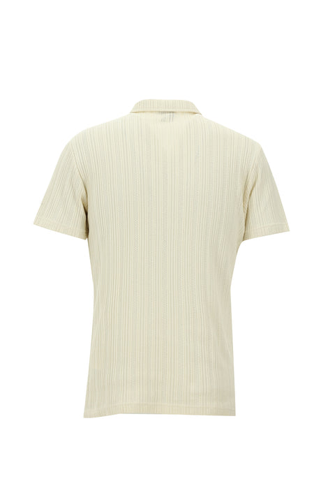 Light Beige Polo Shirt Slim Fit T-shirt
