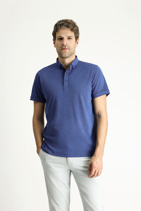 İndigo Polo Yaka Slim Fit Dar Kesim Pamuklu Tişört