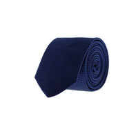 Dark Navy Patterned Tie