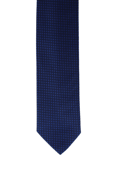 Dark Navy Patterned Tie