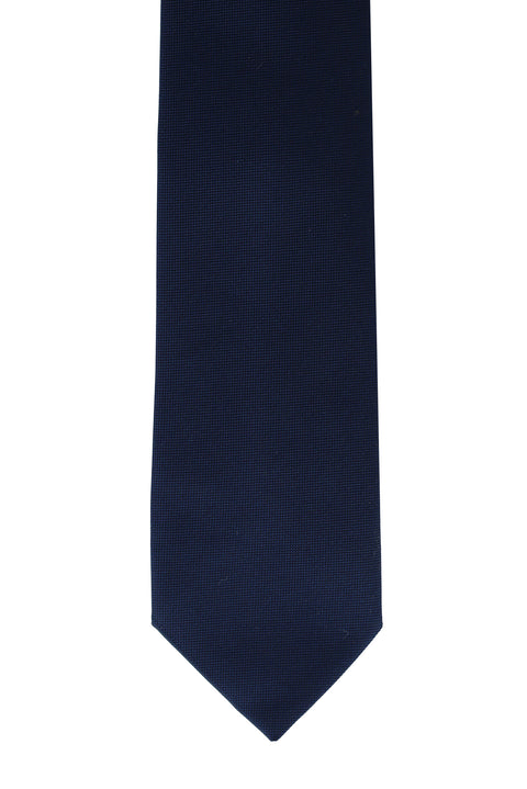 Dark Navy Micro-Patterned Tie