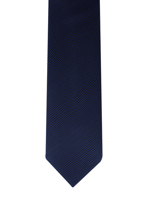 Dark Navy Patterned Tie