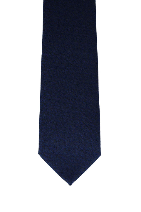 Dark Navy Patterned Tie