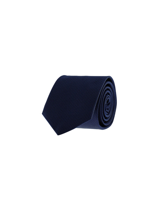 Dark Navy Micro-Patterned Tie