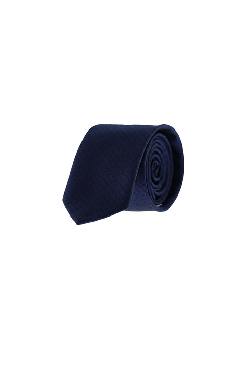 Dark Navy Patterned Tie