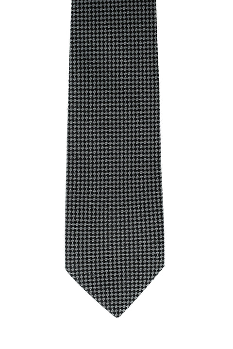 Medium Grey Patterned Tie