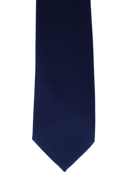 Dark Navy Patterned Tie