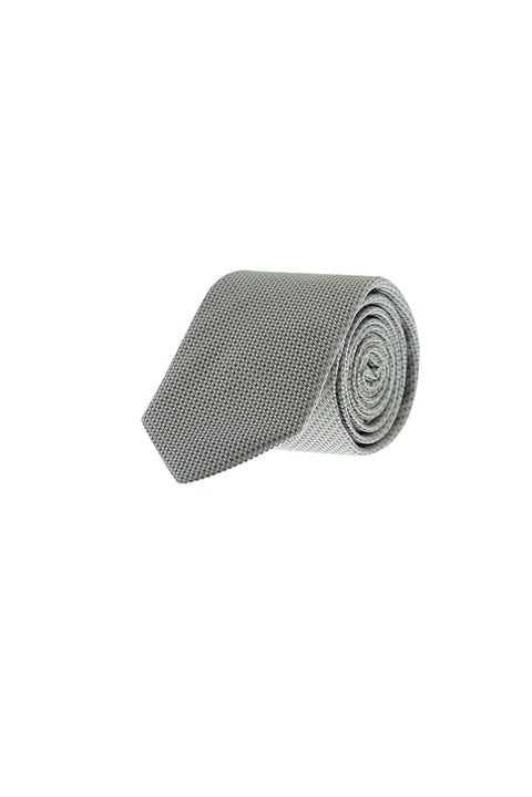Medium Grey Micro-Patterned Tie