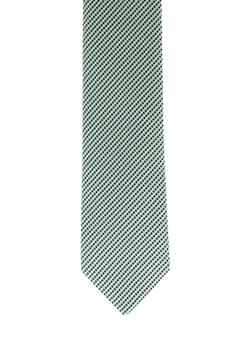 Dark Green Micro-Patterned Tie