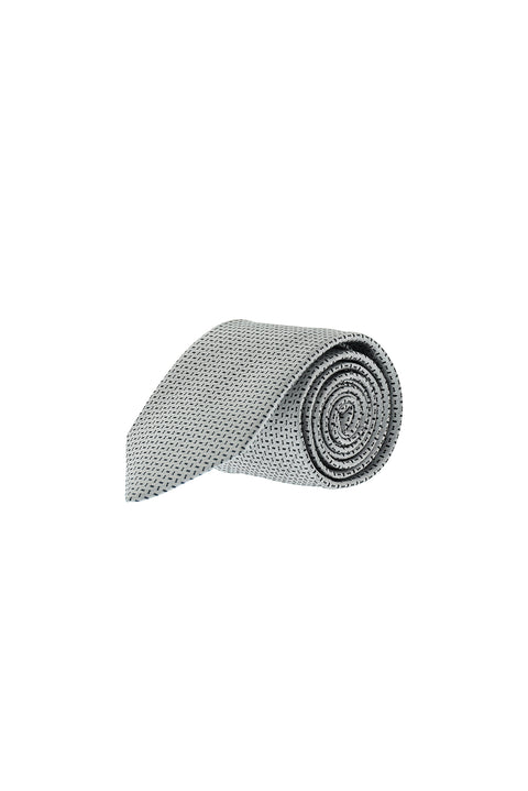 Medium Grey Patterned Tie