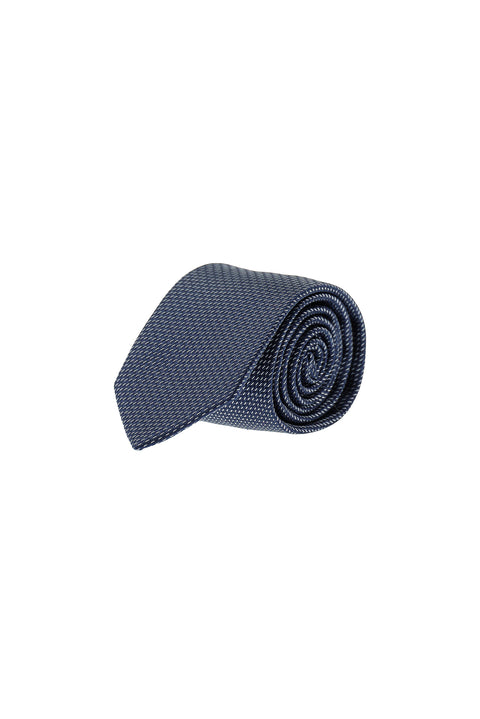 Dark Navy Micro-Patterned Tie