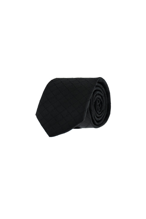 Black Patterned Tie