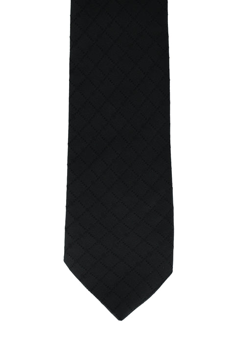 Black Patterned Tie