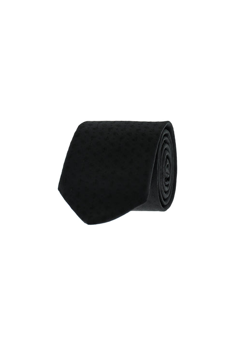 Black Patterned Tie