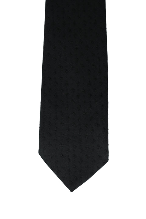 Black Patterned Tie